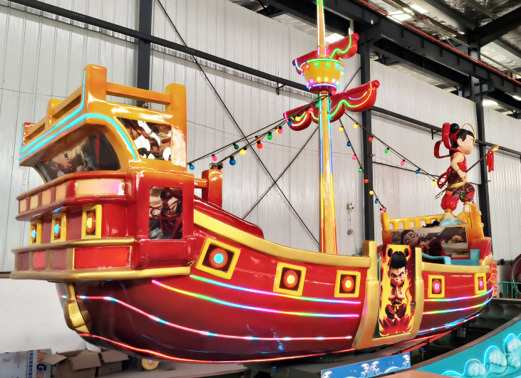 Drifting pirate ship