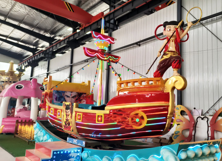 Drifting pirate ship