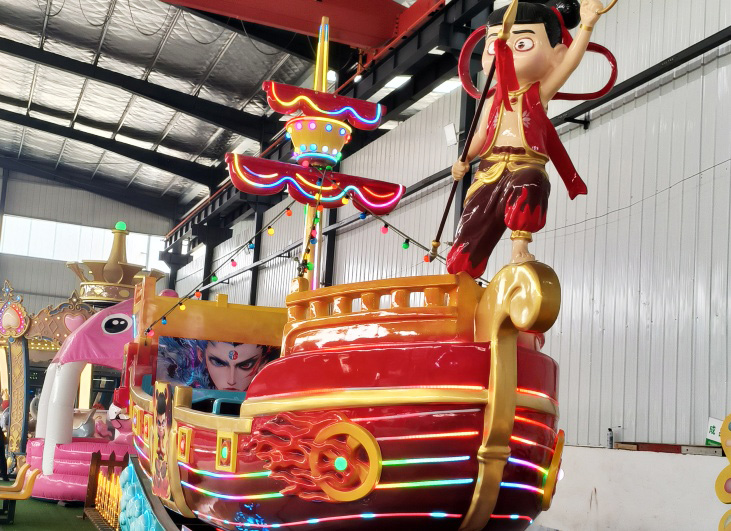 Drifting pirate ship